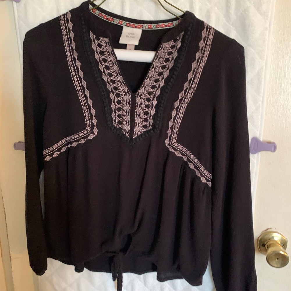 Black Top with Pink Lacing